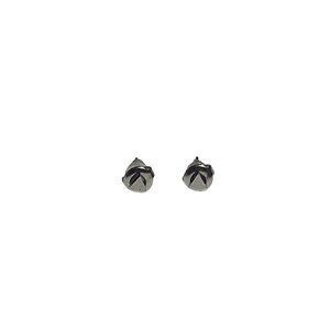 Triangle Round Stud Earrings Silver Tone Women's Fashion Jewelry